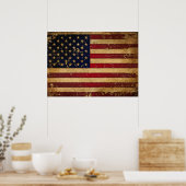 Amerikaanse vlag poster (Keuken)