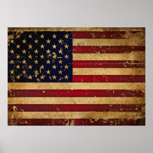 Amerikaanse vlag poster (Voorkant)