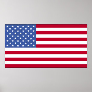 Amerikaanse vlag poster