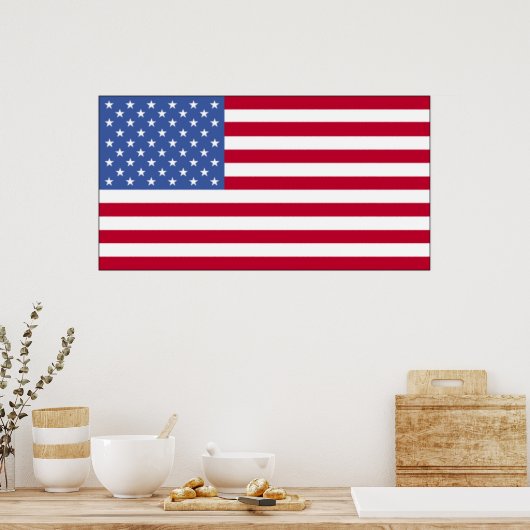 Amerikaanse vlag poster (Keuken)