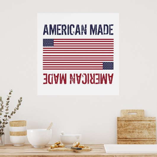 Amerikaanse vlag poster (Keuken)