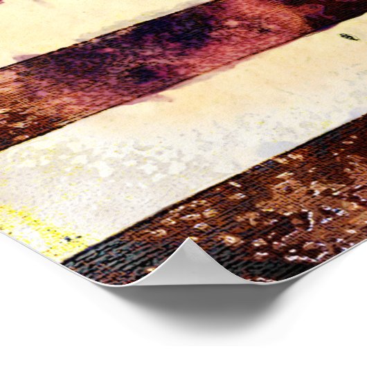  Amerikaanse vlag Poster (Hoek)