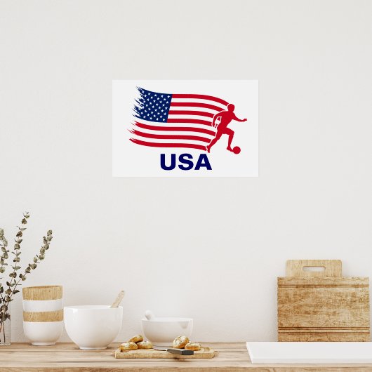 Amerikaanse vlag poster (Keuken)