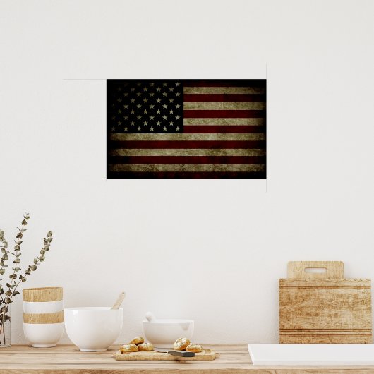 Amerikaanse vlag poster (Keuken)