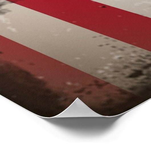  Amerikaanse vlag Poster (Hoek)