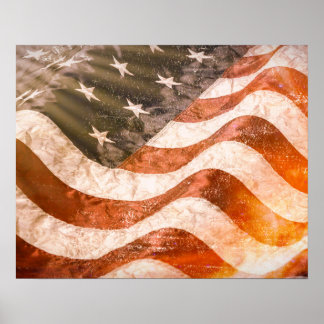 Amerikaanse vlag poster