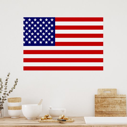 Amerikaanse vlag poster (Keuken)