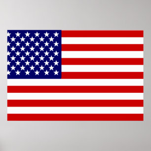 Amerikaanse vlag poster