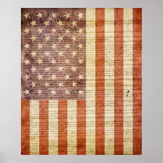Amerikaanse vlag poster