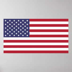 Amerikaanse vlag poster