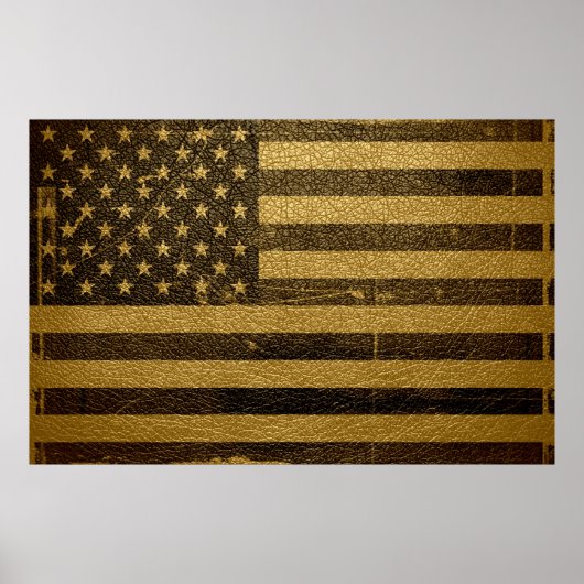 Amerikaanse  vlag poster (Voorkant)