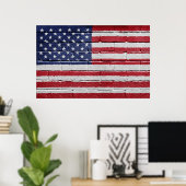 Amerikaanse vlag poster (Thuiskantoor)