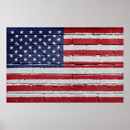 Amerikaanse vlag poster (Voorkant)