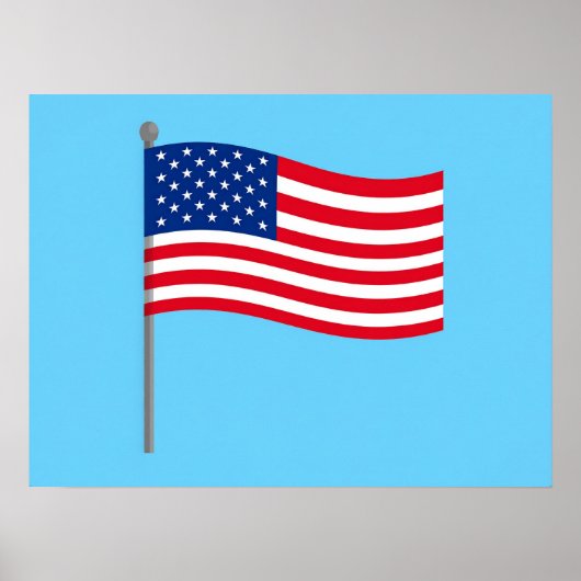 Amerikaanse vlag poster (Voorkant)