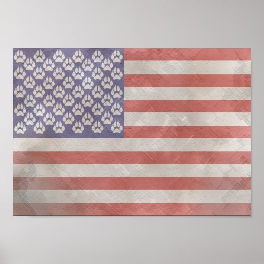 Amerikaanse vlag poster (Voorkant)