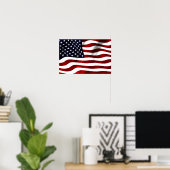 Amerikaanse vlag poster (Thuiskantoor)