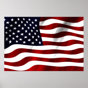 Amerikaanse vlag poster