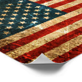 -Amerikaanse vlag Poster (Hoek)