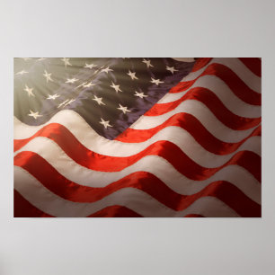 Amerikaanse vlag poster