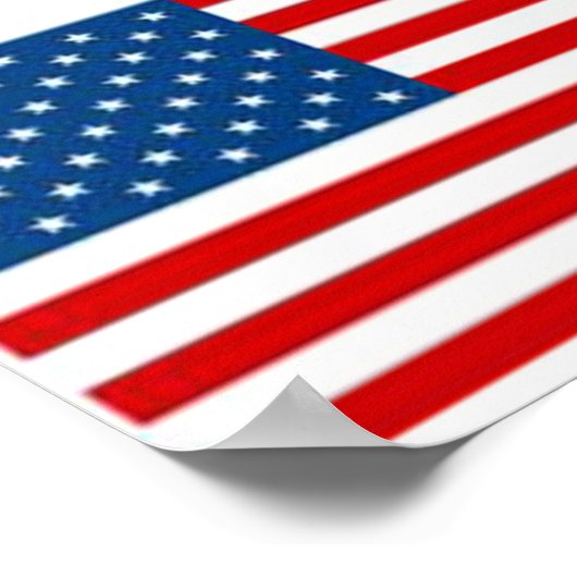 Amerikaanse vlag poster (Hoek)