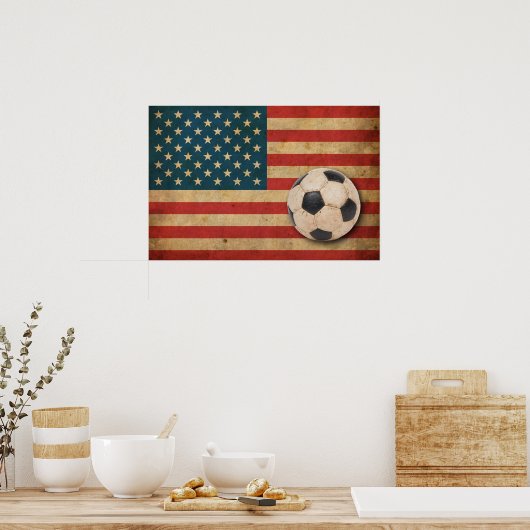 Amerikaanse vlag Poster (Keuken)