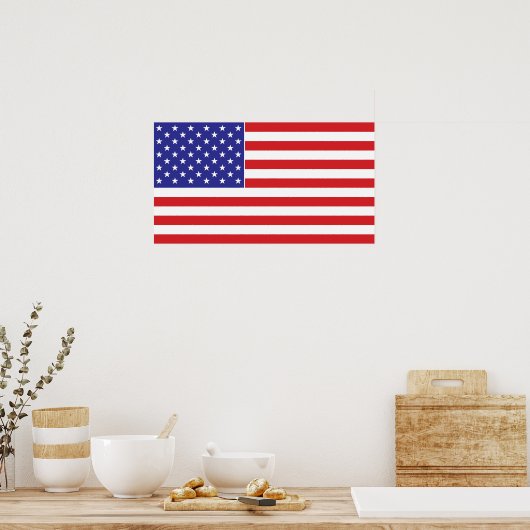 Amerikaanse vlag poster (Keuken)