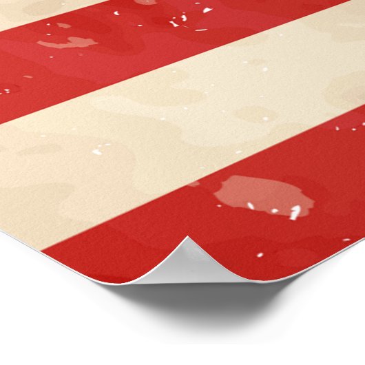  Amerikaanse vlag Poster (Hoek)