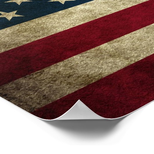 Amerikaanse vlag poster (Hoek)