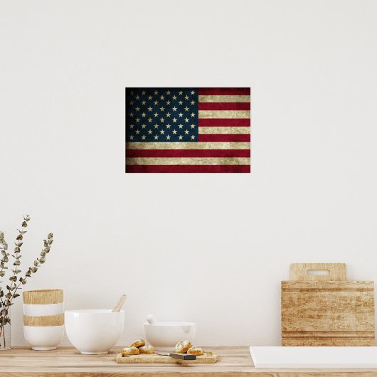 Amerikaanse vlag poster (Keuken)