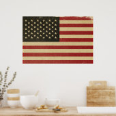  Amerikaanse vlag Poster (Keuken)