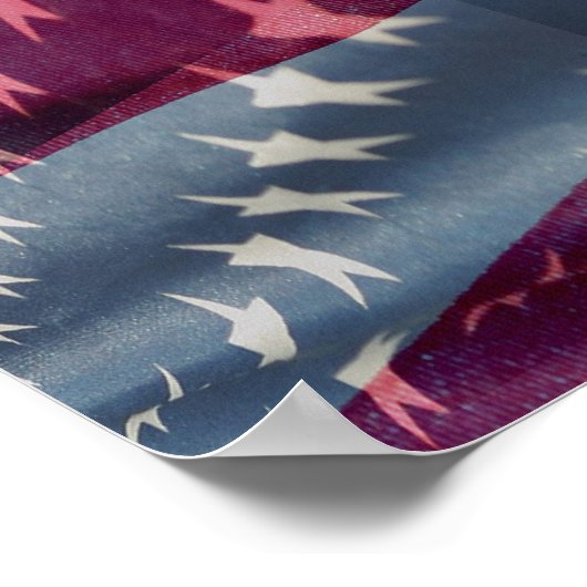 Amerikaanse vlag poster (Hoek)