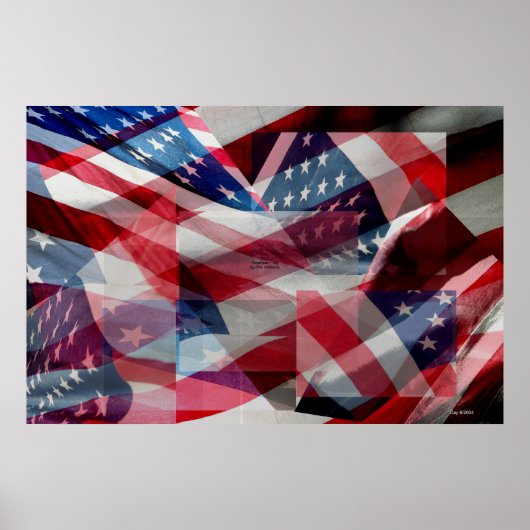 Amerikaanse vlag poster (Voorkant)