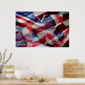 Amerikaanse vlag poster (Keuken)