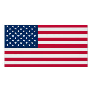 Amerikaanse vlag Poster USA - Patriottisch