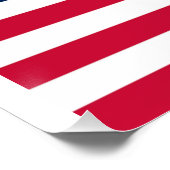Amerikaanse vlag Poster VS (Hoek)