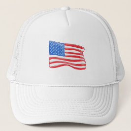 Amerikaanse vlag Preppy Trucker Pet
