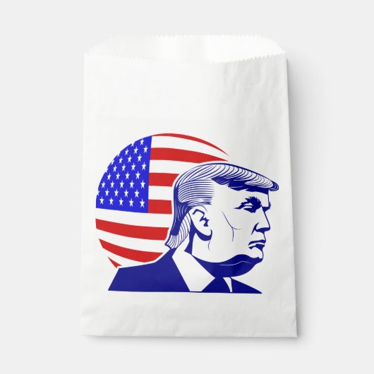 Amerikaanse vlag president Donald Trump Bedankzakje (Voorkant)
