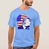 Amerikaanse vlag president Donald Trump T-shirt (Voorkant)