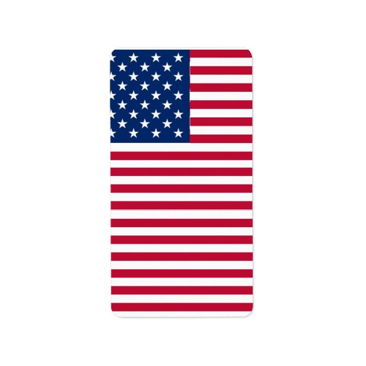 Amerikaanse vlag Pride Design-76353 Etiket (Voorkant)