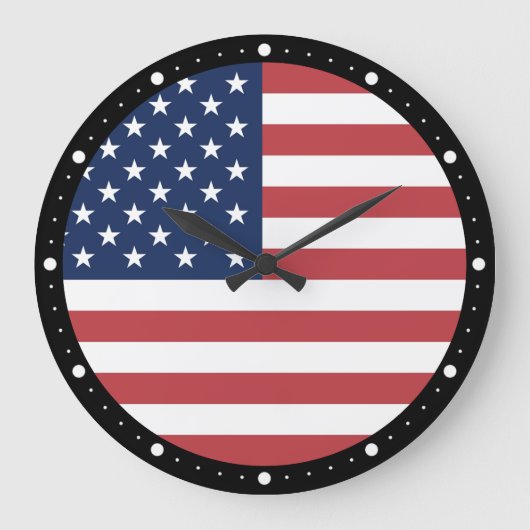 Amerikaanse vlag Pride Design-76353 Grote Klok (Voorkant)