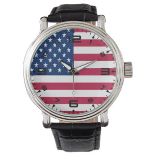 Amerikaanse vlag Pride Design-76353 Horloge