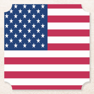 Amerikaanse vlag Pride Design-76353 Kartonnen Onderzetters