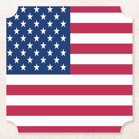Amerikaanse vlag Pride Design-76353 Kartonnen Onderzetters (Voorkant)