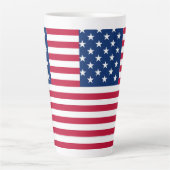 Amerikaanse vlag Pride Design-76353 Latte Mok (Voorkant)