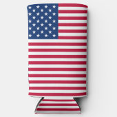Amerikaanse vlag Pride Design-76353 Seltzer Blikjeskoeler (Voorkant)