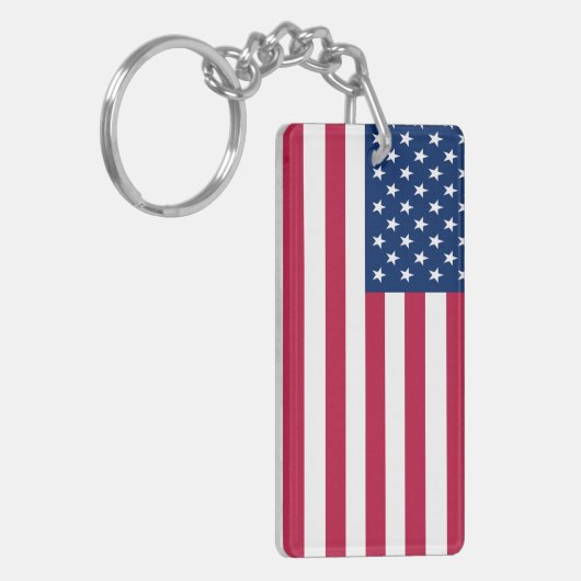 Amerikaanse vlag Pride Design-76353 Sleutelhanger (Voorkant Links)