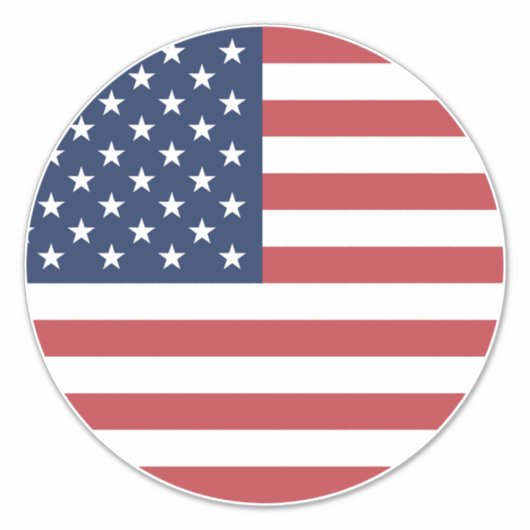 Amerikaanse vlag Pride Design-76353 Sticker (Voorkant)