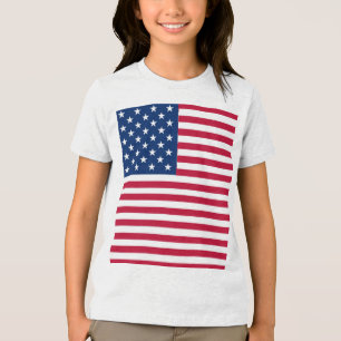 Amerikaanse vlag Pride Design-76353 Tri-Blend Shirt