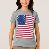 Amerikaanse vlag Pride Design-76353 Tri-Blend Shirt (Voorkant)