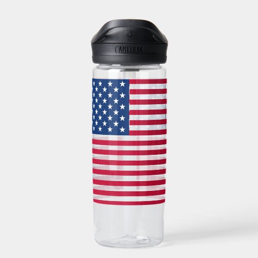 Amerikaanse vlag Pride Design-76353 Waterfles (Achterkant)